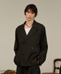 ForteitHej(tHe)Striped Double-Breasted Jacket /XgCv_uuXgWPbg/ZbgAbvp\(e[[hWPbg)