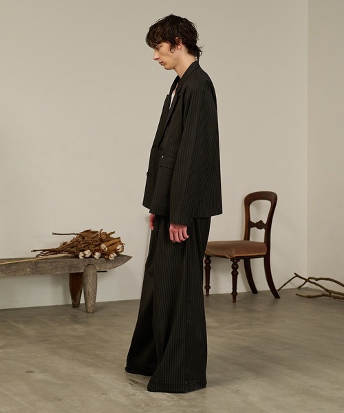 Striped Double-Breasted Jacket /ストライプダブルブレスト