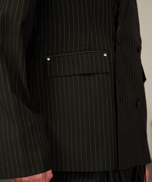 Striped Double-Breasted Jacket /ストライプダブルブレスト