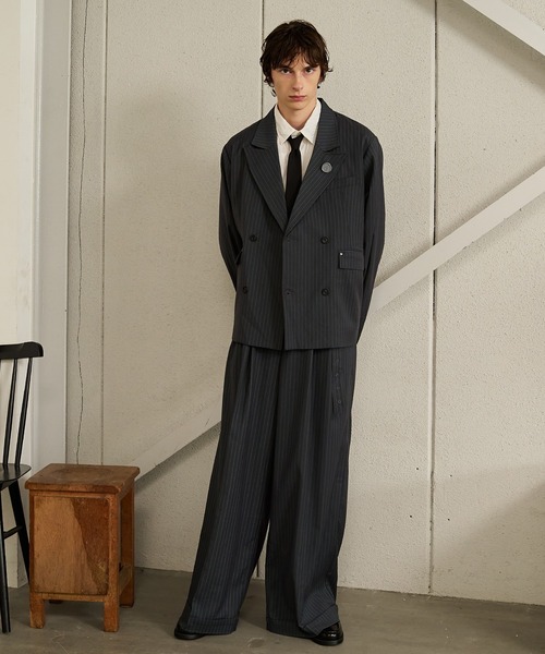 THE BOLDMAN ダブルブレストジャケット　セットアップ ダブルブレストジャケット／T.G.di Fabio／ストレッチ／ウール