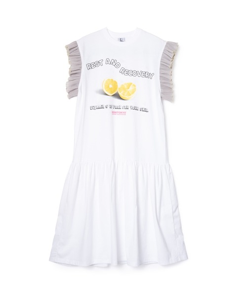 NON TOKYO（ノントーキョー）の「NON TOKYO/ノントーキョー/フリルスリーブワンピース（ワンピース・レディース・ホワイト/ブラック/ブルー・F）」の2枚目の写真