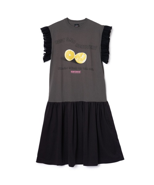 NON TOKYO（ノントーキョー）の「NON TOKYO/ノントーキョー/フリルスリーブワンピース（ワンピース・レディース・ホワイト/ブラック/ブルー・F）」の3枚目の写真