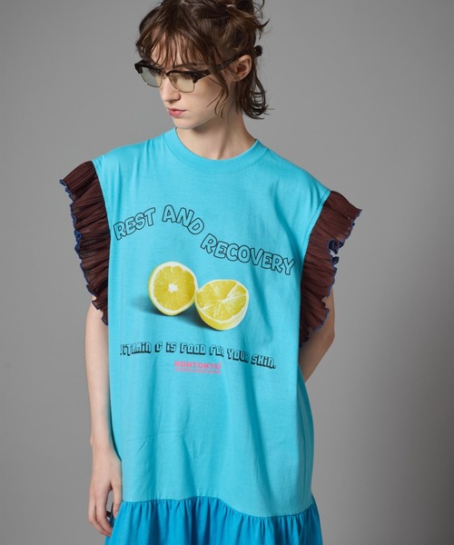 NON TOKYO（ノントーキョー）の「NON TOKYO/ノントーキョー/フリルスリーブワンピース（ワンピース・レディース・ホワイト/ブラック/ブルー・F）」の4枚目の写真