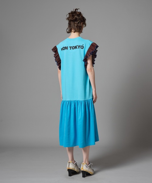 NON TOKYO（ノントーキョー）の「NON TOKYO/ノントーキョー/フリルスリーブワンピース（ワンピース・レディース・ホワイト/ブラック/ブルー・F）」の11枚目の写真