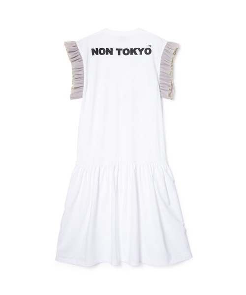 NON TOKYO（ノントーキョー）の「NON TOKYO/ノントーキョー/フリルスリーブワンピース（ワンピース・レディース・ホワイト/ブラック/ブルー・F）」の7枚目の写真
