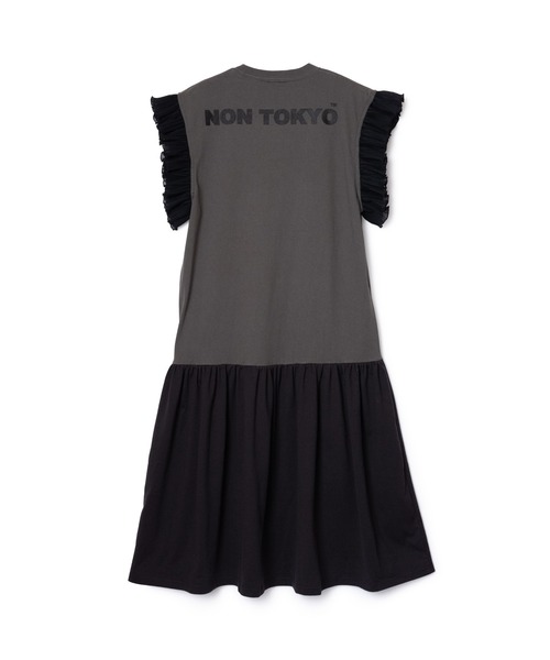 NON TOKYO（ノントーキョー）の「NON TOKYO/ノントーキョー/フリルスリーブワンピース（ワンピース・レディース・ホワイト/ブラック/ブルー・F）」の5枚目の写真