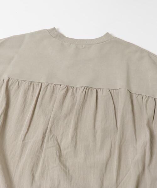 ITEMS URBANRESEARCH（アイテムズ アーバンリサーチ）の「裏毛ドッキングプルオーバー（Tシャツ/カットソー・レディース・モカ/ライトベージュ/ブラック・FREE）」の10枚目の写真