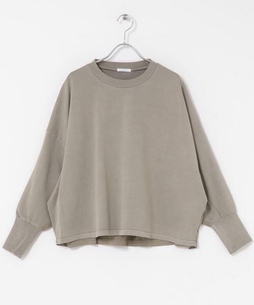 ITEMS URBANRESEARCH(アイテムズ アーバンリサーチ)の「裏毛ドッキングプルオーバー(Tシャツ/カットソー・レディース・ブラック/ライトベージュ/モカ・FREE)」の18枚目の写真
