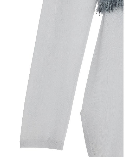 セール】TWEED FRINGE KNIT TOPS（ニット/セーター）｜Ameri（アメリ