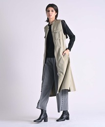 ロング リブニットワンピース」に該当するレディースのその他トップス