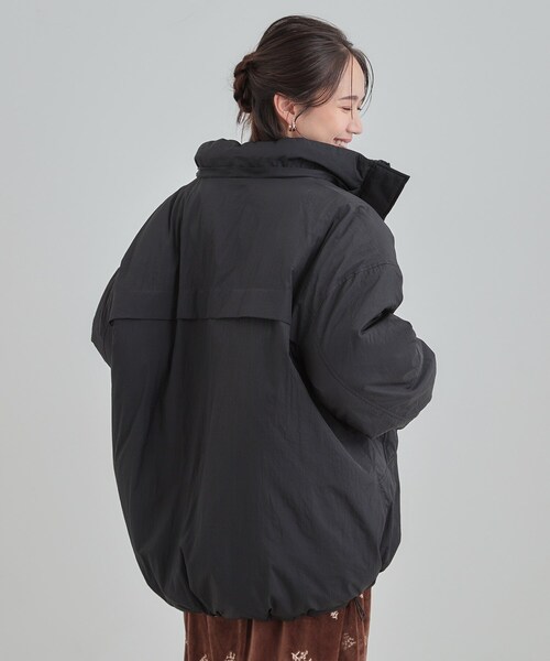 Cutie Blonde（キューティーブロンド）の「【あったか/撥水/フード取り外し可能】中綿モンスターコート（その他アウター・レディース・ダークブラウン/アイボリー/ブラック・00）」の6枚目の写真