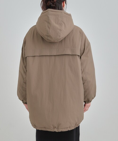 Cutie Blonde（キューティーブロンド）の「【あったか/撥水/フード取り外し可能】中綿モンスターコート（その他アウター・レディース・ダークブラウン/アイボリー/ブラック・00）」の18枚目の写真