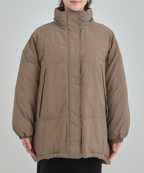 Cutie Blonde（キューティーブロンド）の「【あったか/撥水/フード取り外し可能】中綿モンスターコート（その他アウター・レディース・ダークブラウン/アイボリー/ブラック・00）」の19枚目の写真