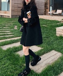 center i（センターアイ）の「ON/OFF使えるスタンドカラーコート（その他アウター）」