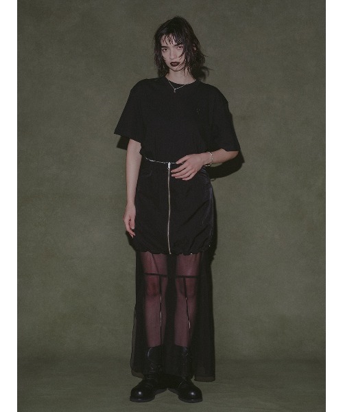 ELCHELE(エルチェレ)の「FRENCH TERRY REVERSIBLE SKIRT(スカート・レディース・ヘザーグレー・36/38)」の9枚目の写真