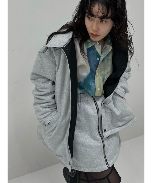 ELCHELE(エルチェレ)の「FRENCH TERRY REVERSIBLE SKIRT(スカート・レディース・ヘザーグレー・36/38)」の5枚目の写真