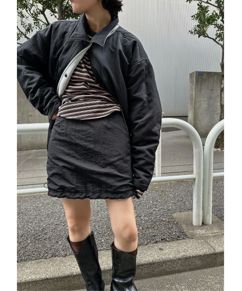ELCHELE(エルチェレ)の「FRENCH TERRY REVERSIBLE SKIRT(スカート・レディース・ヘザーグレー・36/38)」の2枚目の写真
