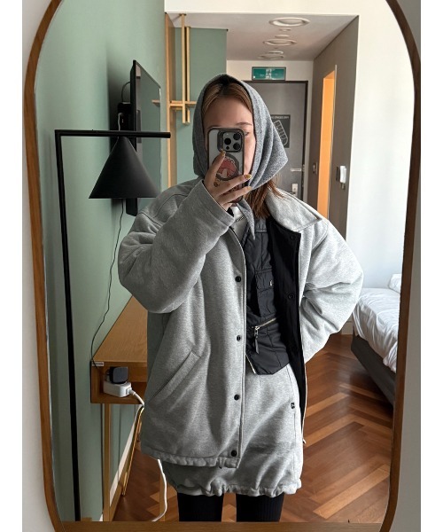 ELCHELE(エルチェレ)の「FRENCH TERRY REVERSIBLE SKIRT(スカート・レディース・ヘザーグレー・36/38)」の7枚目の写真