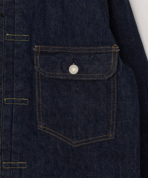 orSlow（オアスロウ）の「Orslow/オアスロウ TYPE1 40S PLEATED FRONT BLOUSE（ブルゾン・メンズ・ネイビー・1/2/3）」の4枚目の写真