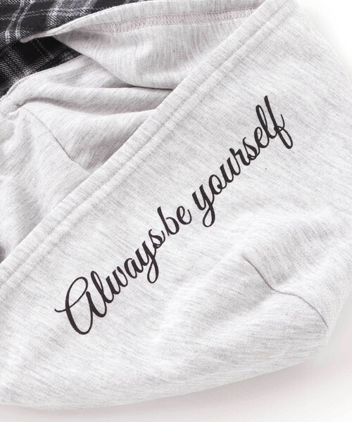 ZIDDY（ジディ）の「フード取り外しチェックシャツ(130~160cm)（シャツ/ブラウス・キッズ・ブラウン系その他/ブラック系その他・140cm/150cm/130cm/FREE）」の12枚目の写真