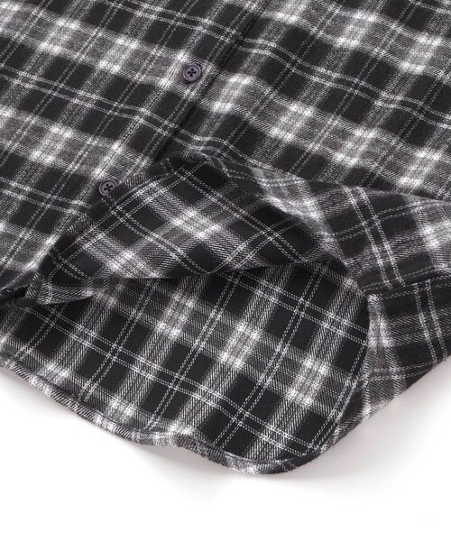 ZIDDY（ジディ）の「フード取り外しチェックシャツ(130~160cm)（シャツ/ブラウス・キッズ・ブラウン系その他/ブラック系その他・140cm/150cm/130cm/FREE）」の6枚目の写真