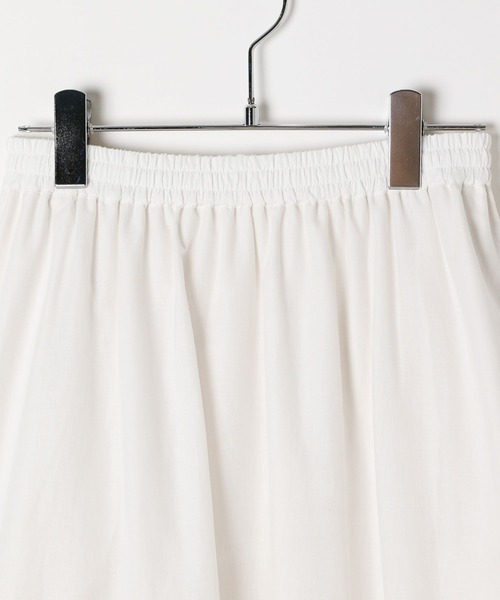 BAYFLOW（ベイフロー）の「[秋冬コーデに抜け感をプラス]コットンレースボリュームスカート（スカート・レディース・ブラック/ホワイト/テラコッタ・FREE）」の6枚目の写真