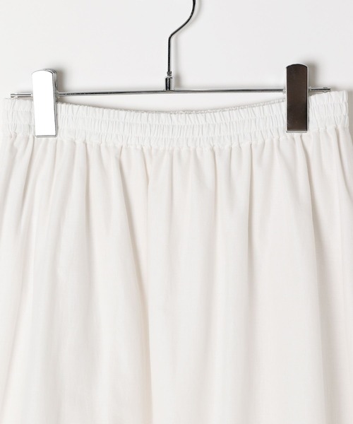 BAYFLOW（ベイフロー）の「[秋冬コーデに抜け感をプラス]コットンレースボリュームスカート（スカート・レディース・ブラック/ホワイト/テラコッタ・FREE）」の10枚目の写真