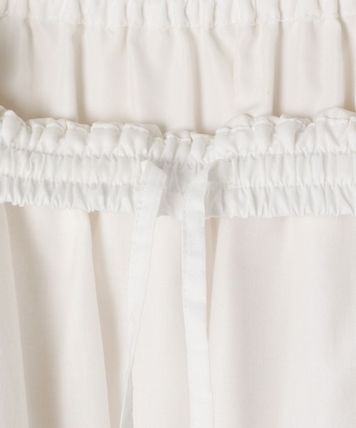 BAYFLOW（ベイフロー）の「[秋冬コーデに抜け感をプラス]コットンレースボリュームスカート（スカート・レディース・ブラック/ホワイト/テラコッタ・FREE）」の12枚目の写真