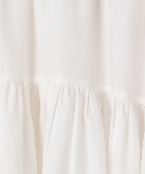 BAYFLOW（ベイフロー）の「[秋冬コーデに抜け感をプラス]コットンレースボリュームスカート（スカート・レディース・ブラック/ホワイト/テラコッタ・FREE）」の13枚目の写真