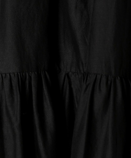 BAYFLOW（ベイフロー）の「[秋冬コーデに抜け感をプラス]コットンレースボリュームスカート（スカート・レディース・ブラック/ホワイト/テラコッタ・FREE）」の14枚目の写真