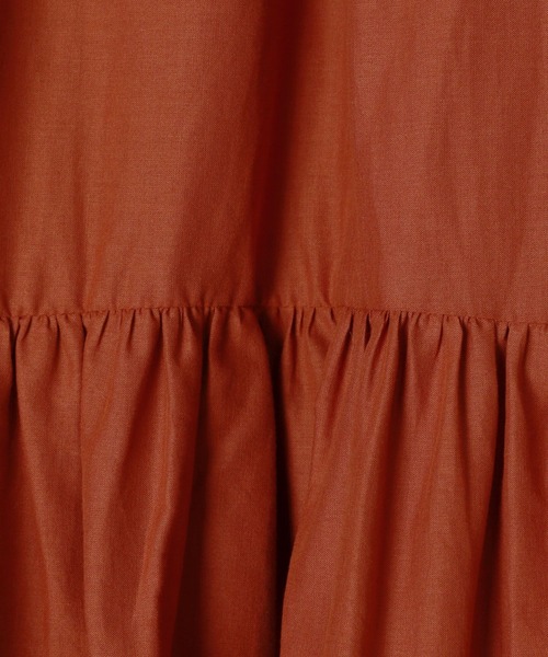 BAYFLOW（ベイフロー）の「[秋冬コーデに抜け感をプラス]コットンレースボリュームスカート（スカート・レディース・ブラック/ホワイト/テラコッタ・FREE）」の15枚目の写真