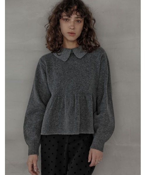 ブラック ホワイト 襟付き ニット　値下げ 45R】ニット｜1977年創業、日本の服。丈夫で長持ち、気持ちの