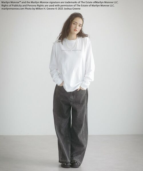 Green　Parks（グリーンパークス）の「■Marilyn Monroe バレエptロンTEE（Tシャツ/カットソー・レディース・ホワイト・FREE）」の2枚目の写真