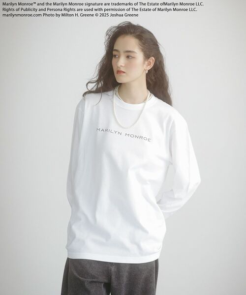 Green　Parks（グリーンパークス）の「■Marilyn Monroe バレエptロンTEE（Tシャツ/カットソー・レディース・ホワイト・FREE）」の5枚目の写真