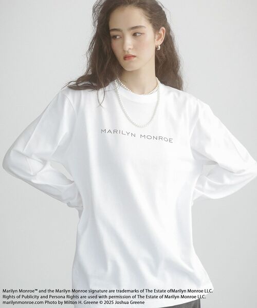 Green　Parks（グリーンパークス）の「■Marilyn Monroe バレエptロンTEE（Tシャツ/カットソー・レディース・ホワイト・FREE）」の6枚目の写真