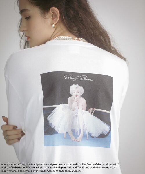 Green　Parks（グリーンパークス）の「■Marilyn Monroe バレエptロンTEE（Tシャツ/カットソー・レディース・ホワイト・FREE）」の7枚目の写真