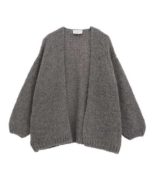 Lourmarin（ルールマラン）の「《別注》【TRICOTS JEAN MARC/トリコット・ジーン・ マルク】モヘアニットカーディガン（カーディガン/ボレロ・レディース・グレイッシュベージュ/ライトグレー/ラベンダー・FREE）」の19枚目の写真