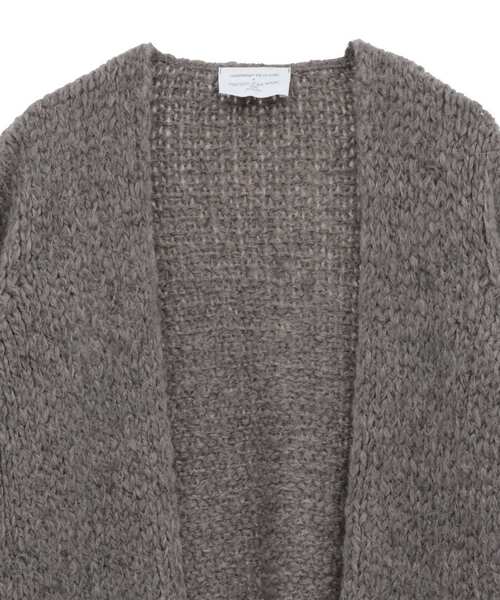 Lourmarin（ルールマラン）の「《別注》【TRICOTS JEAN MARC/トリコット・ジーン・ マルク】モヘアニットカーディガン（カーディガン/ボレロ・レディース・グレイッシュベージュ/ライトグレー/ラベンダー・FREE）」の5枚目の写真