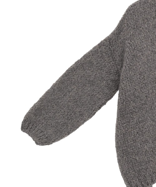 Lourmarin（ルールマラン）の「《別注》【TRICOTS JEAN MARC/トリコット・ジーン・ マルク】モヘアニットカーディガン（カーディガン/ボレロ・レディース・グレイッシュベージュ/ライトグレー/ラベンダー・FREE）」の8枚目の写真