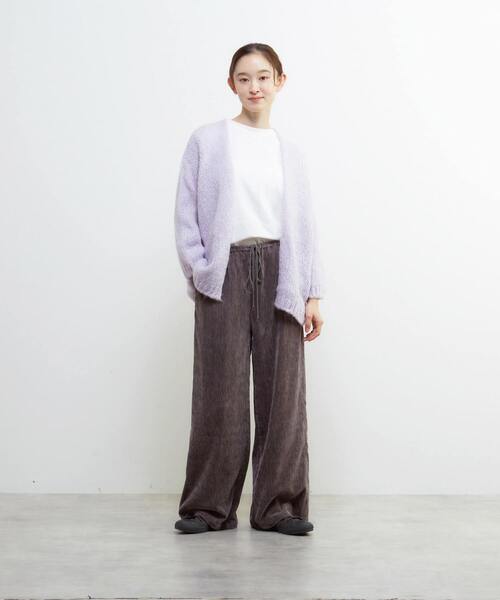 Lourmarin（ルールマラン）の「《別注》【TRICOTS JEAN MARC/トリコット・ジーン・ マルク】モヘアニットカーディガン（カーディガン/ボレロ・レディース・グレイッシュベージュ/ライトグレー/ラベンダー・FREE）」の11枚目の写真