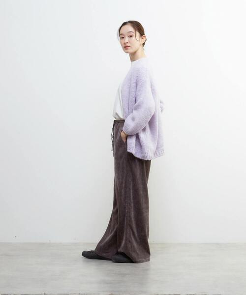 Lourmarin（ルールマラン）の「《別注》【TRICOTS JEAN MARC/トリコット・ジーン・ マルク】モヘアニットカーディガン（カーディガン/ボレロ・レディース・グレイッシュベージュ/ライトグレー/ラベンダー・FREE）」の13枚目の写真