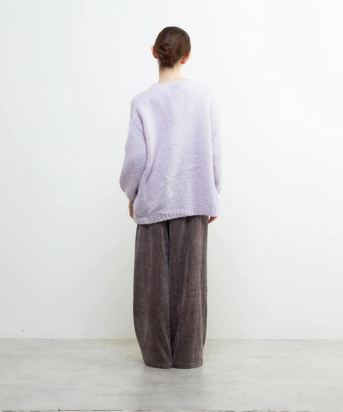 Lourmarin（ルールマラン）の「《別注》【TRICOTS JEAN MARC/トリコット・ジーン・ マルク】モヘアニットカーディガン（カーディガン/ボレロ・レディース・グレイッシュベージュ/ライトグレー/ラベンダー・FREE）」の14枚目の写真