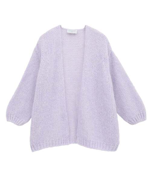 Lourmarin（ルールマラン）の「《別注》【TRICOTS JEAN MARC/トリコット・ジーン・ マルク】モヘアニットカーディガン（カーディガン/ボレロ・レディース・グレイッシュベージュ/ライトグレー/ラベンダー・FREE）」の18枚目の写真