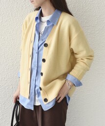SHIPS Colors:〈手洗い可能〉CASHMILE(R) Vネック カーディガン