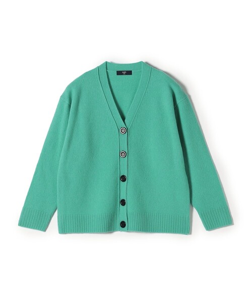 SHIPS Colors(シップス カラーズ)の「SHIPS Colors:〈手洗い可能〉CASHMILE(R) Vネック カーディガン(カーディガン/ボレロ・レディース・ライトグレー/オフホワイト/グリーン/クリーム・ONE SIZE)」の6枚目の写真