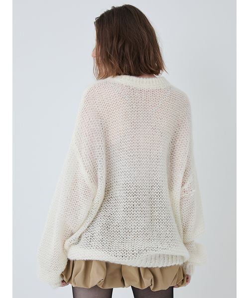 SORIN（ソリン　）の「SWAN Hand Stitch Sweater/スワンハンドステッチセーター（ニット/セーター・レディース・オフホワイト/ダークグレー/オレンジ・38）」の9枚目の写真