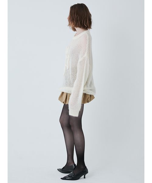 SORIN（ソリン　）の「SWAN Hand Stitch Sweater/スワンハンドステッチセーター（ニット/セーター・レディース・オフホワイト/ダークグレー/オレンジ・38）」の11枚目の写真