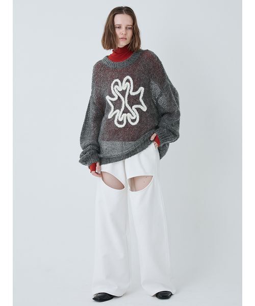 セール】SWAN Hand Stitch Sweater/スワンハンドステッチセーター