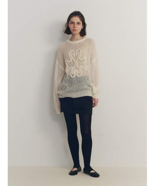 セール】SWAN Hand Stitch Sweater/スワンハンドステッチセーター