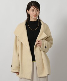 LAKOLE | シャギースタンドミドルコート / 496598(ステンカラーコート)